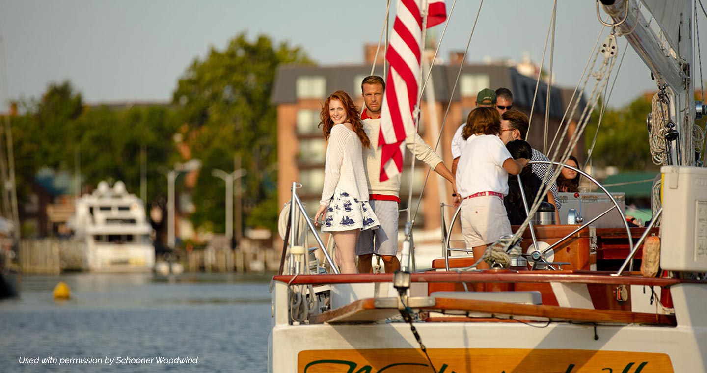 People on a boat in Annapolis